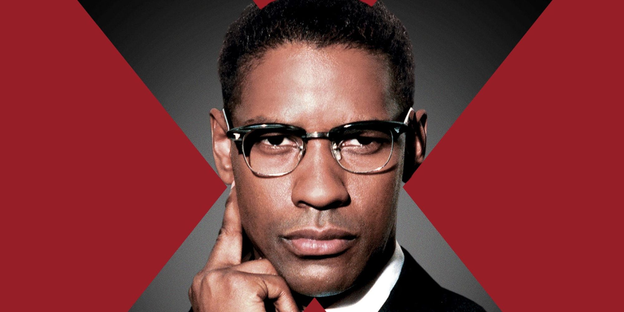 Denzel Washington on the psoter for Malcolm X