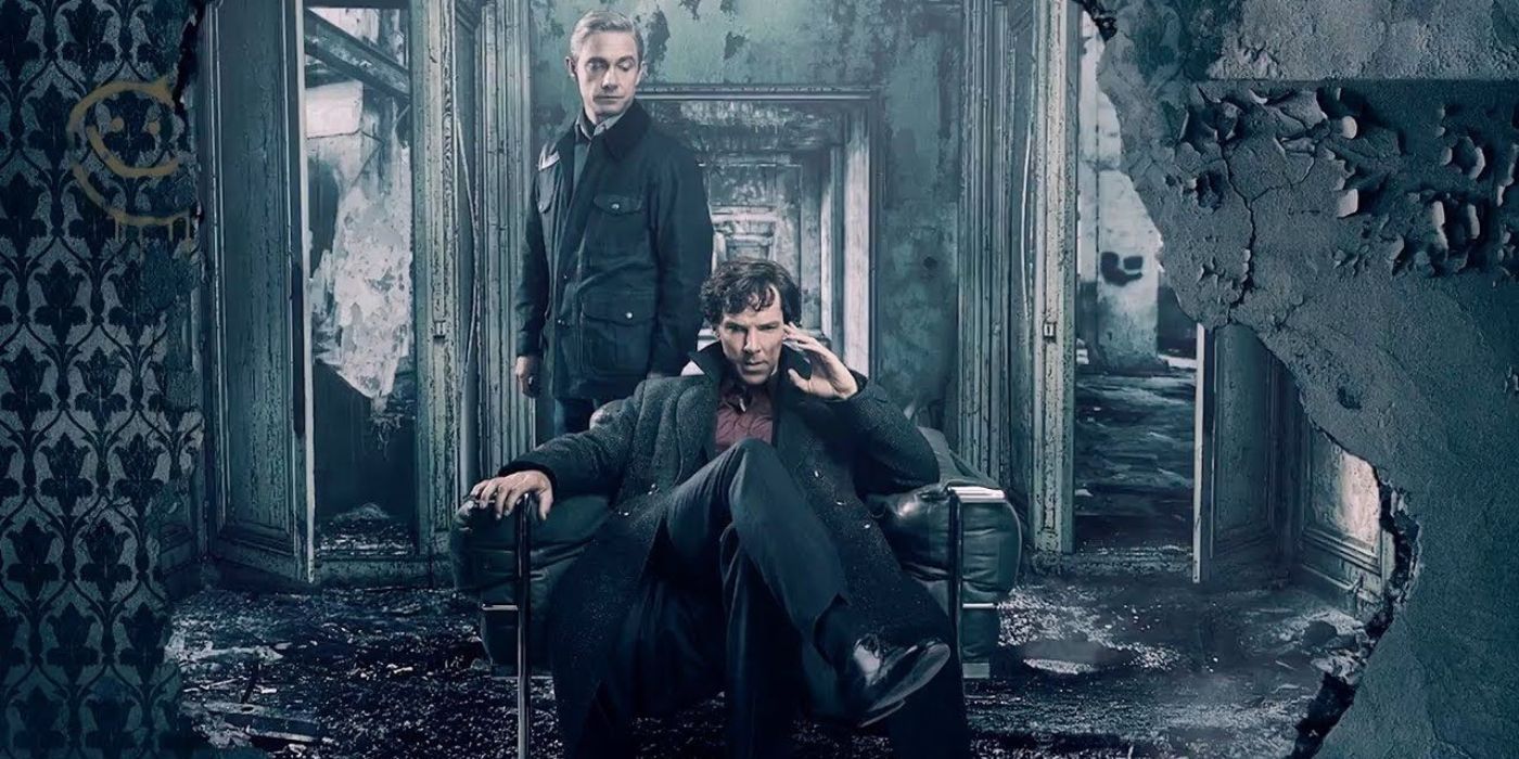 Martin Freeman and Benedict Cumberbatch as Watson and Holmes in Sherlock