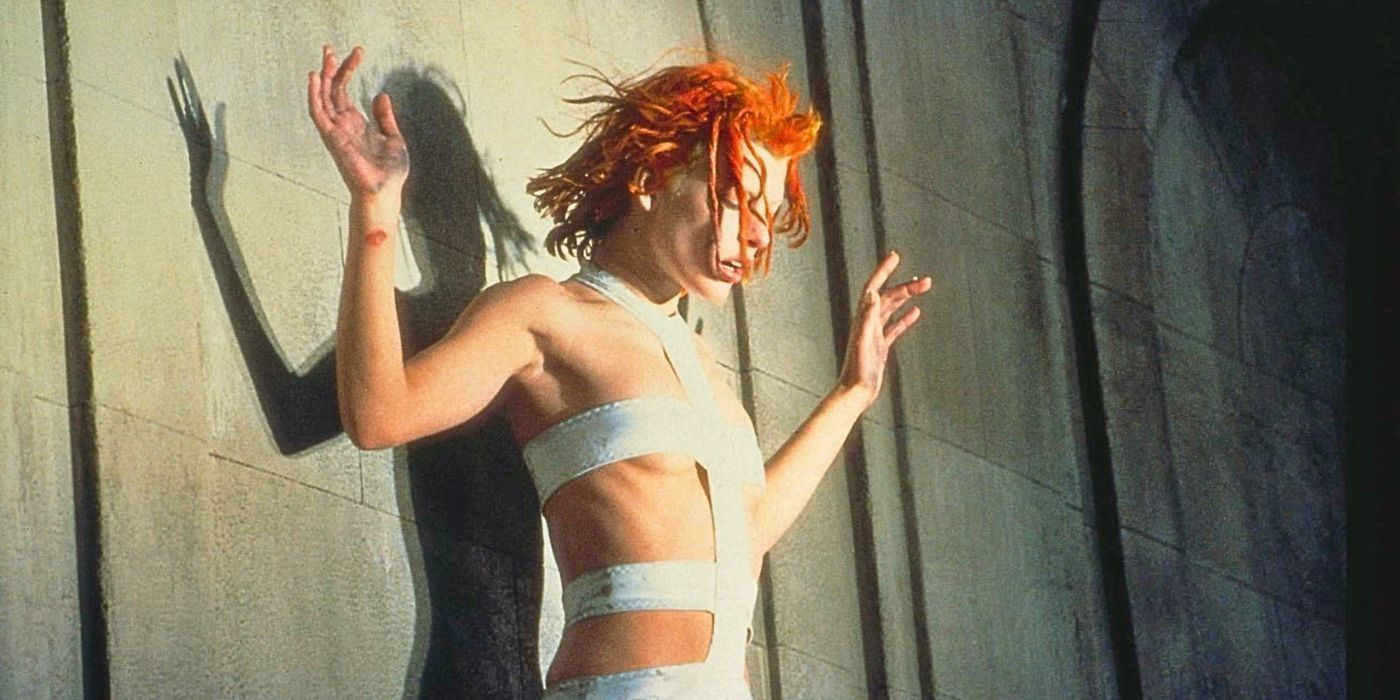 Milla Jovovich as Leeloo in The Fifth Element.