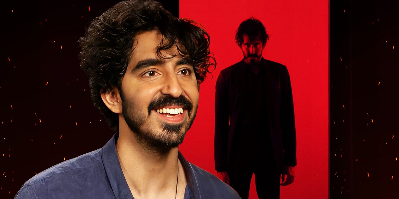 Custom image of Dev Patel in an interview for Monkey Man