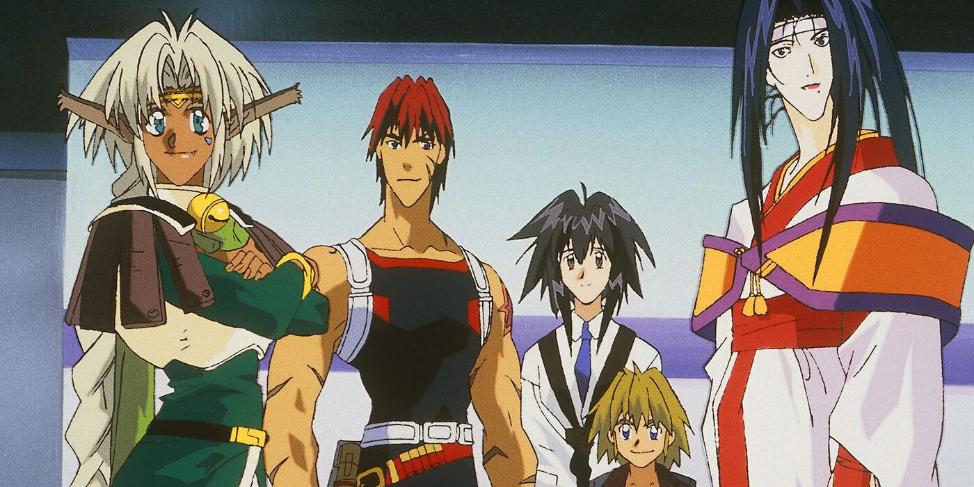 The main characters of "Outlaw Star"