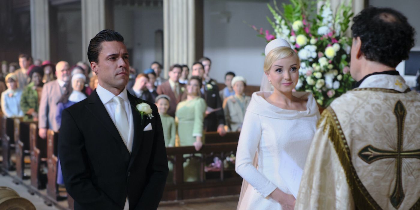 La boda de Olly Rix y Helen George de Call the Midwife.