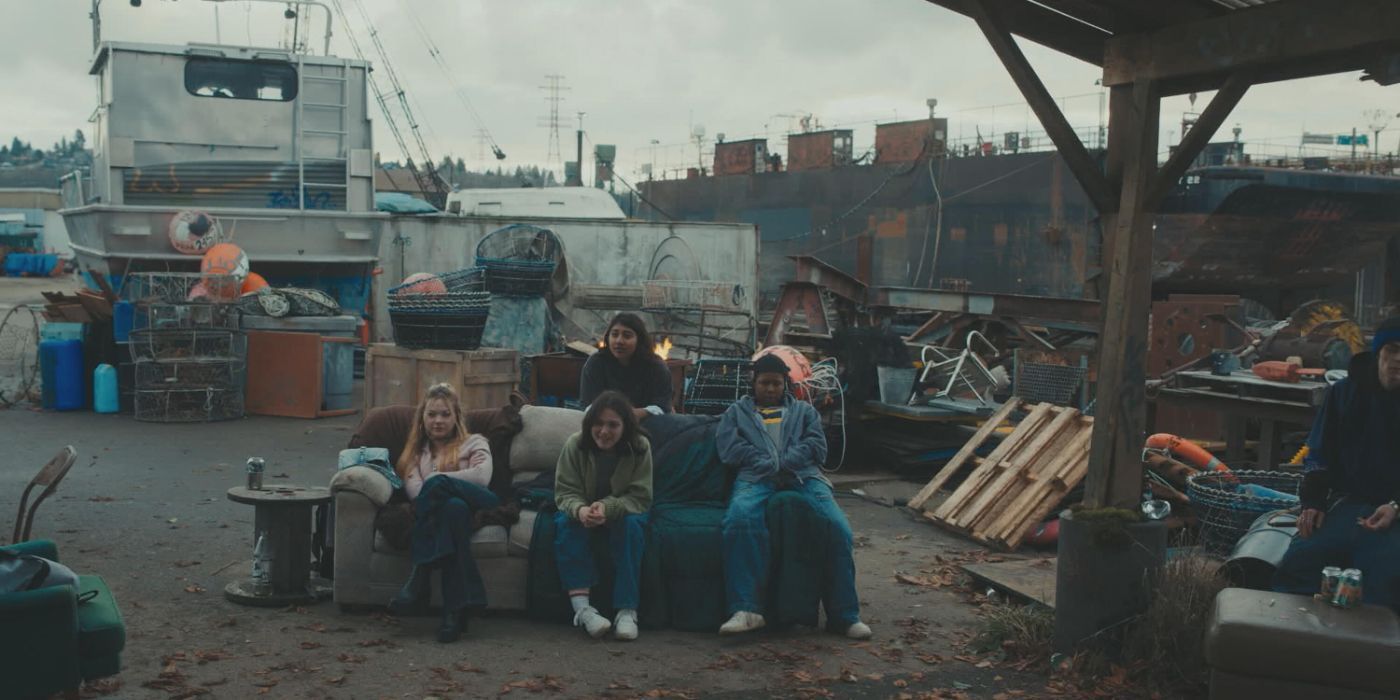 A group of teenagers hangs out in 'Under the Bridge'