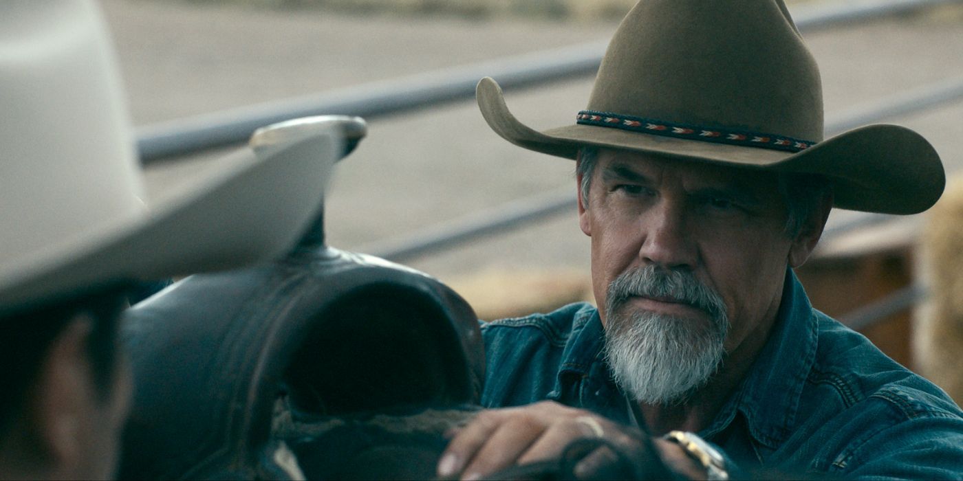 Josh Brolin wears a cowboy hat  and takes a strong stance in Outer Range