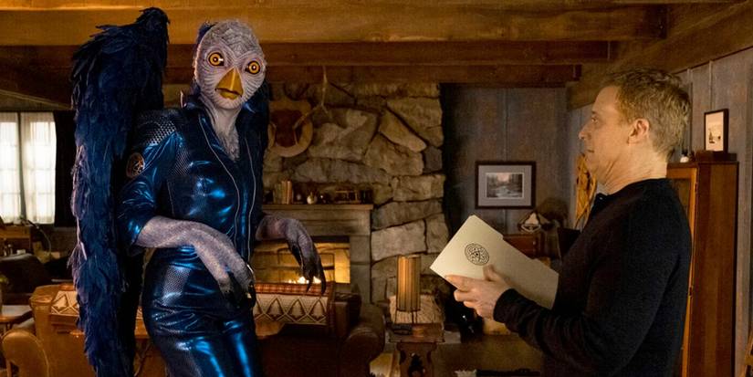Alan Tudyk's Henry and the Blue Avian bond in Resident Alien Season 3, Episode 4