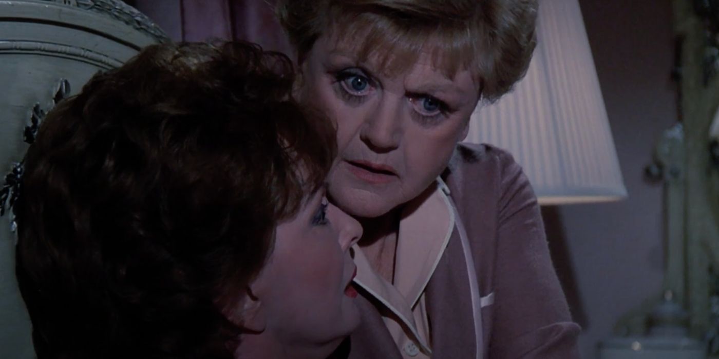 Ann Blyth und Angela Lansbury in „Mord, sie schrieb“: "Reflexionen des Geistes."