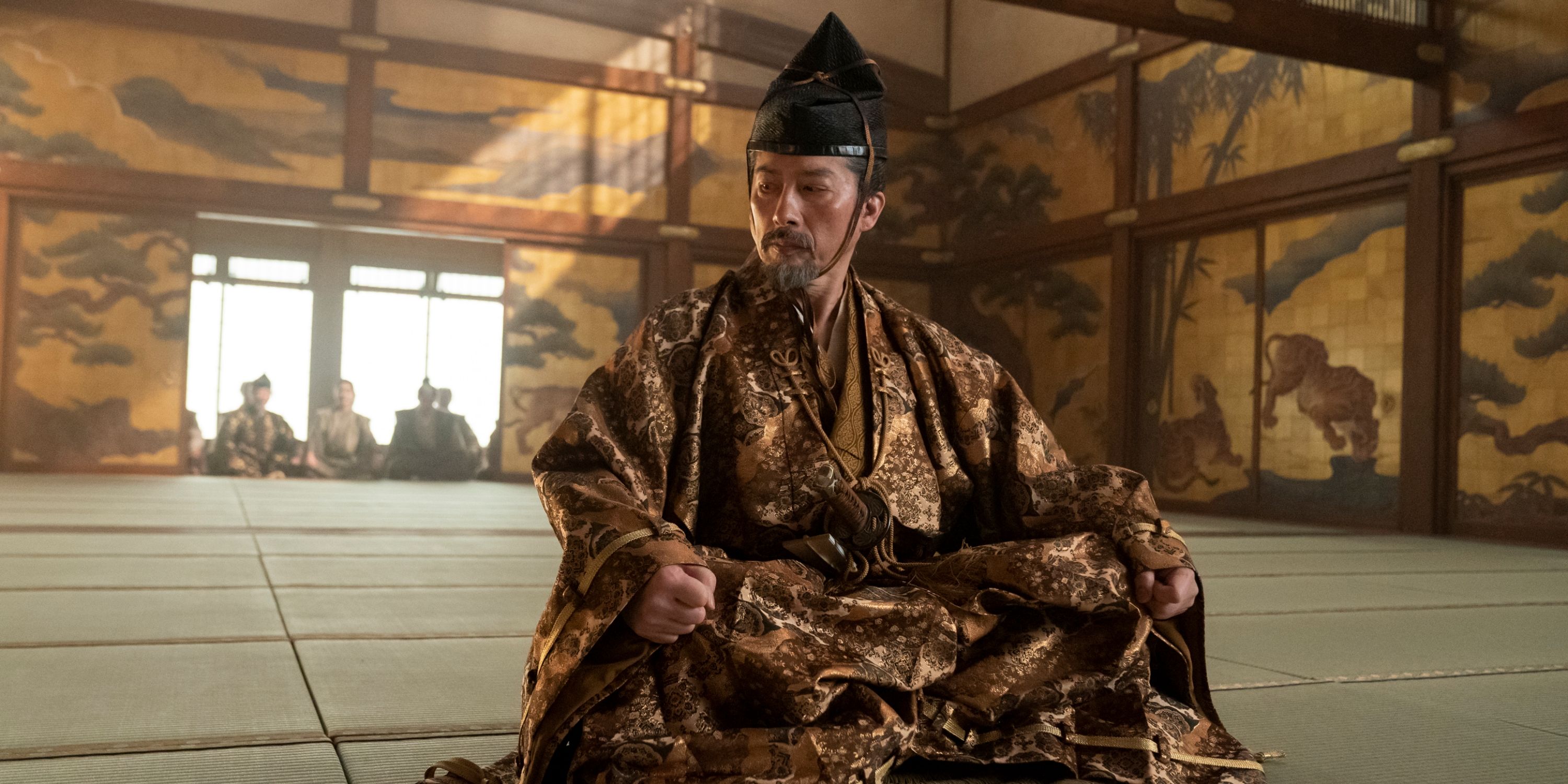 Hiroyuki Sanada como Lord Yoshii Toranaga en el episodio 1 de Shogun