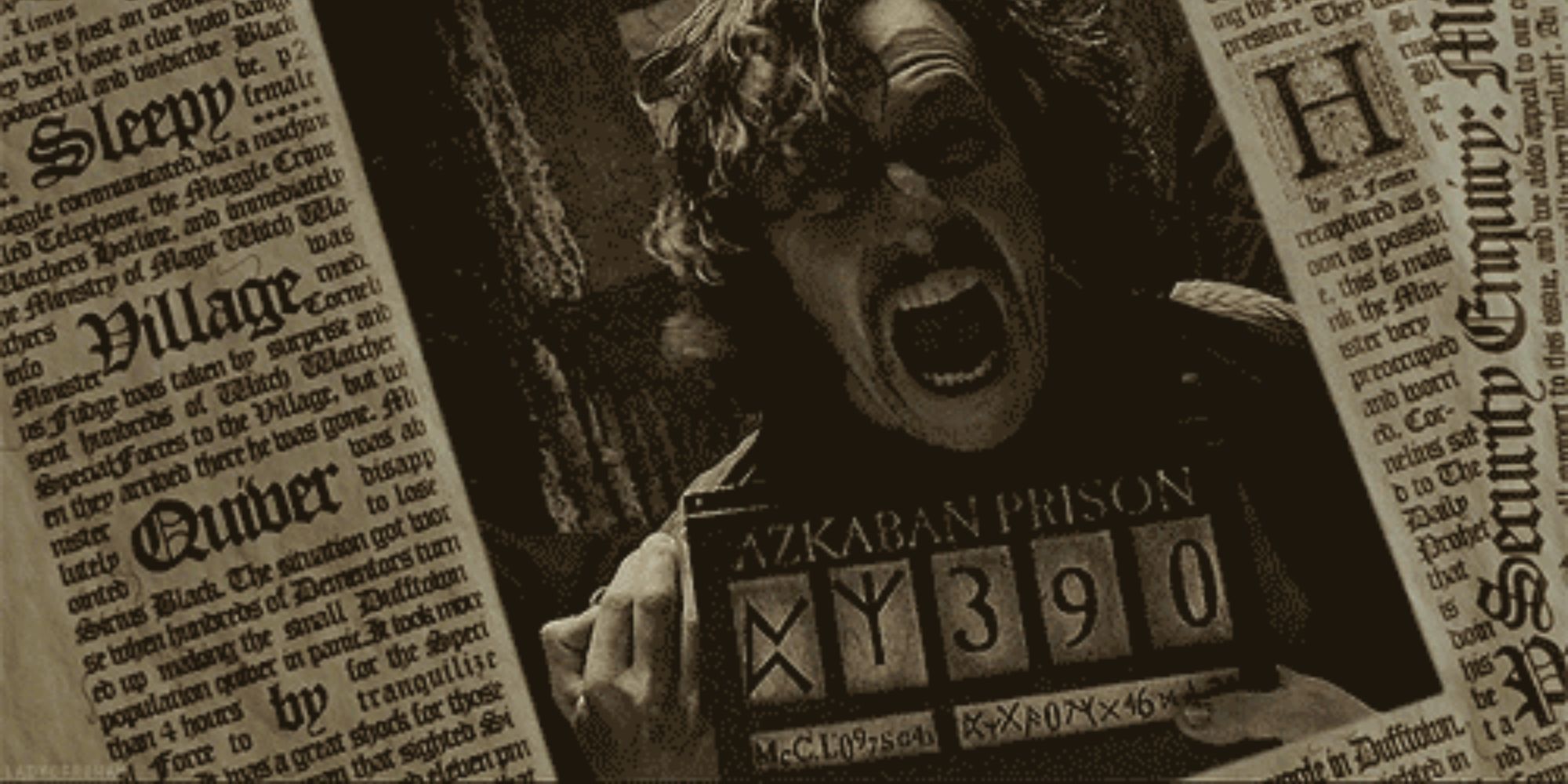 Sirius Black in the Daily Prophet newspaper - Harry Potter and the Prisoner of Azkaban