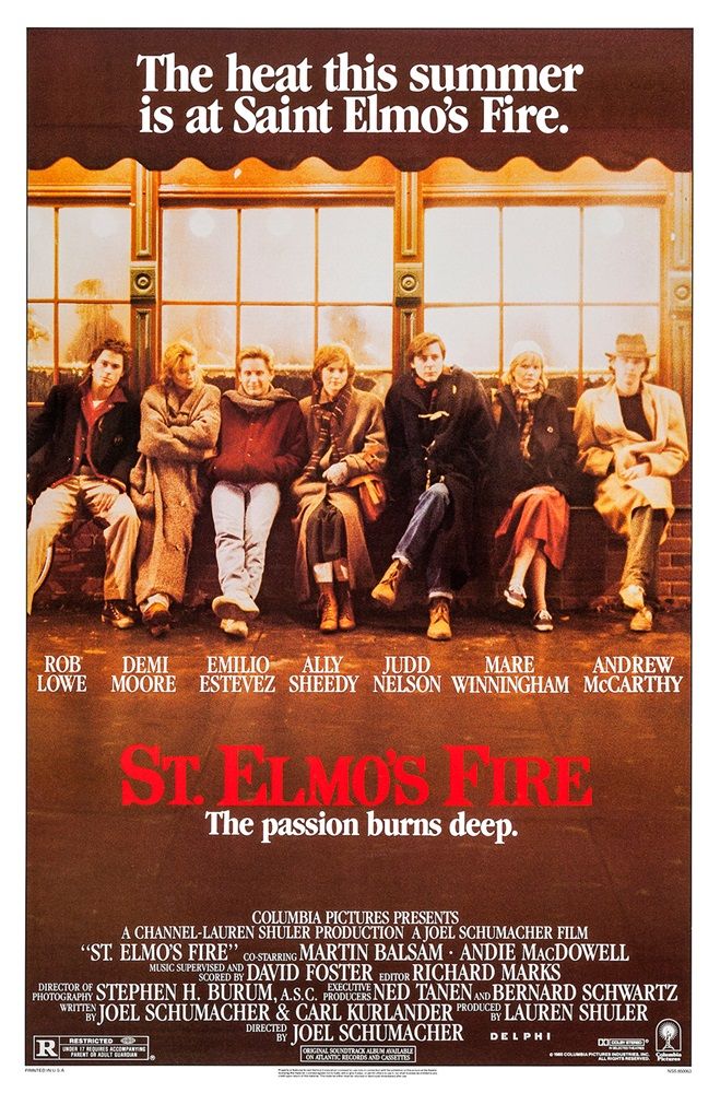 st elmo's fire poster-1