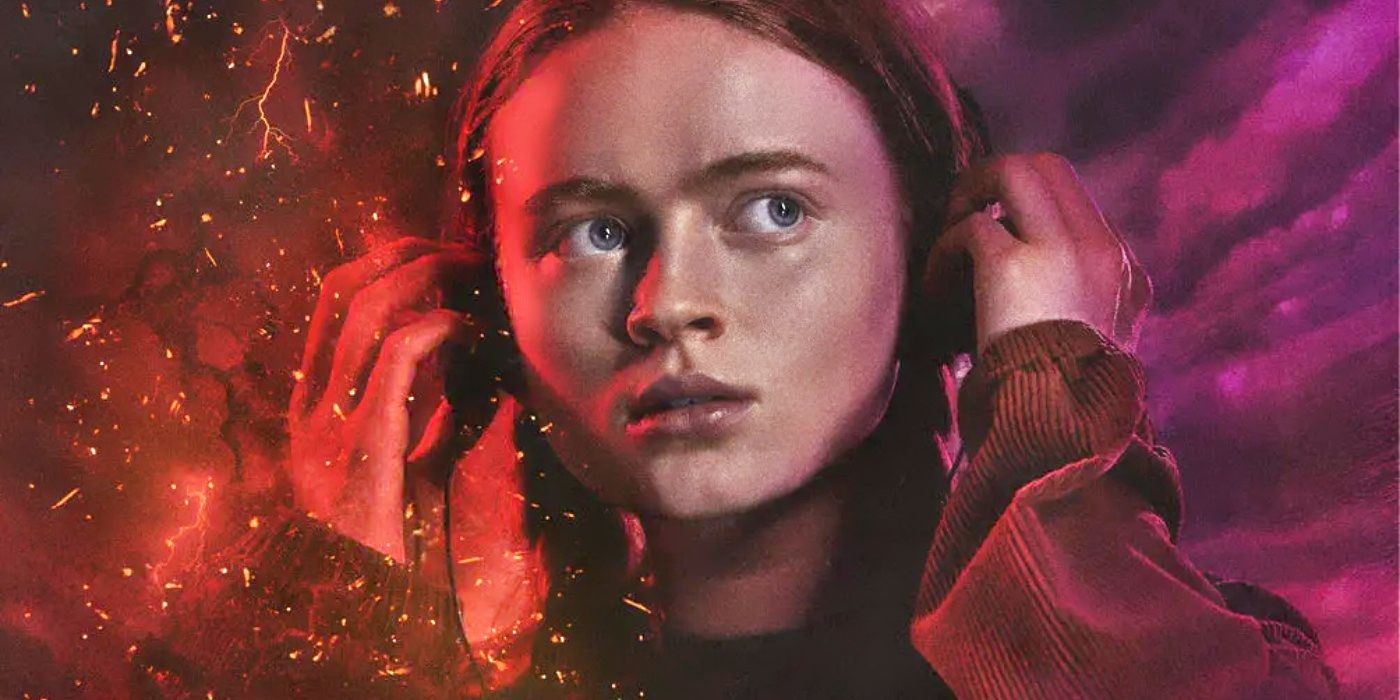 Sadie Sink in a poster for Stranger Things 4