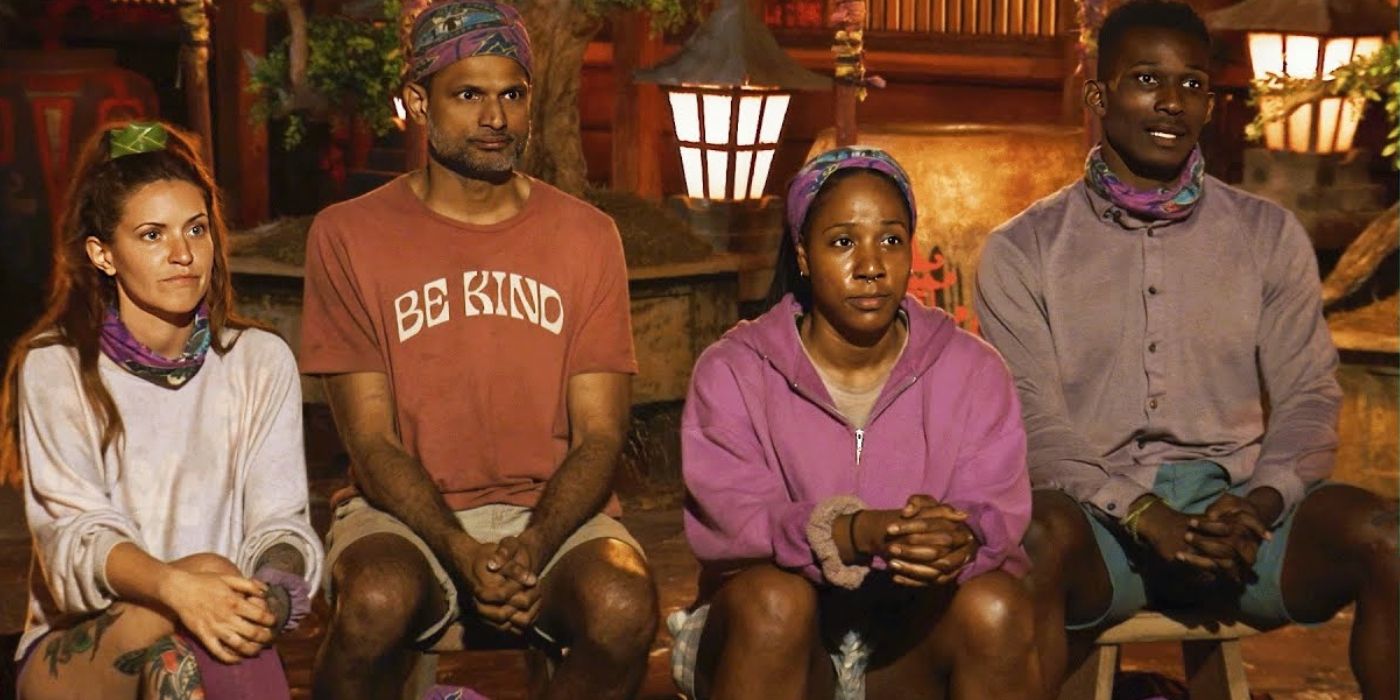 The Yanu Tribe at Tribal Council on 'Survivor 46'