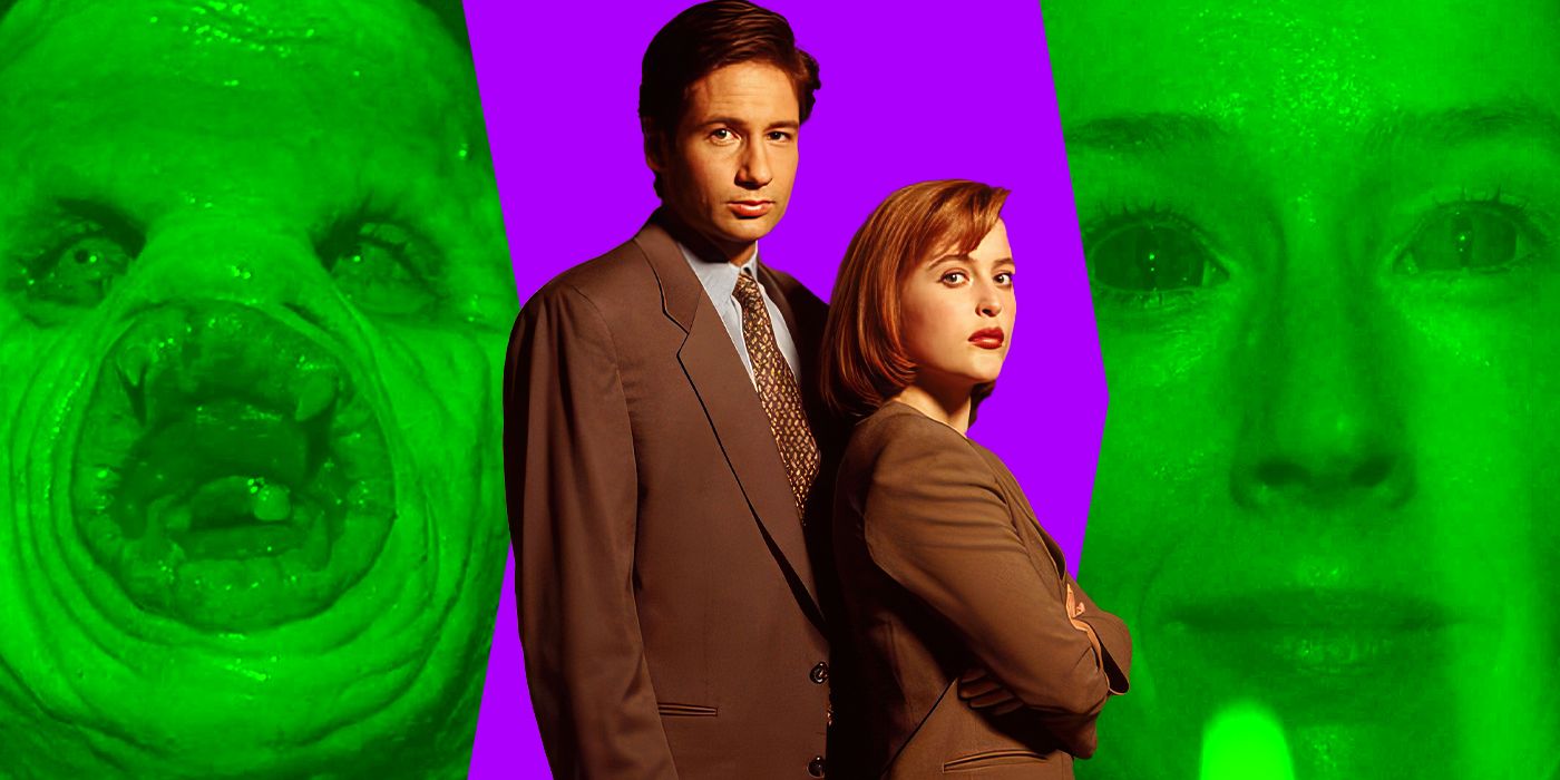 Custom image of The X-Files episodes with Mulder and Skully in the center.