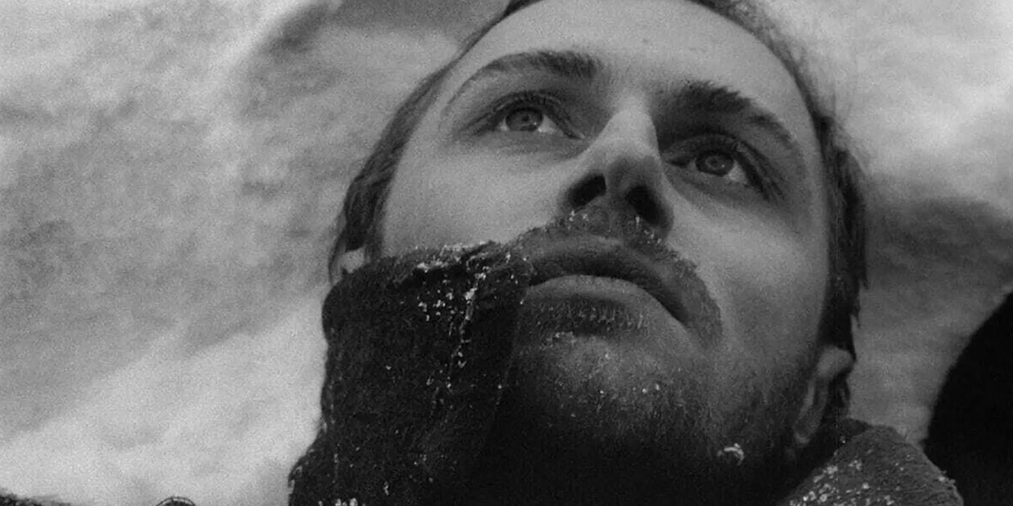 The Ascent 1977 Boris Grigorjewitsch Plotnikow close-up shot.