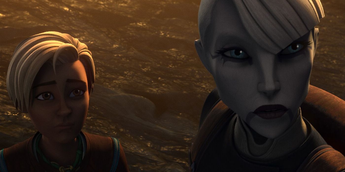 Omega (Michelle Ang) and Asajj Ventress (Nika Futterman) in The Bad Batch