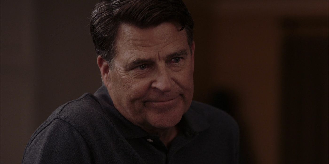 Ted McGinley looking emotional in The Baxters