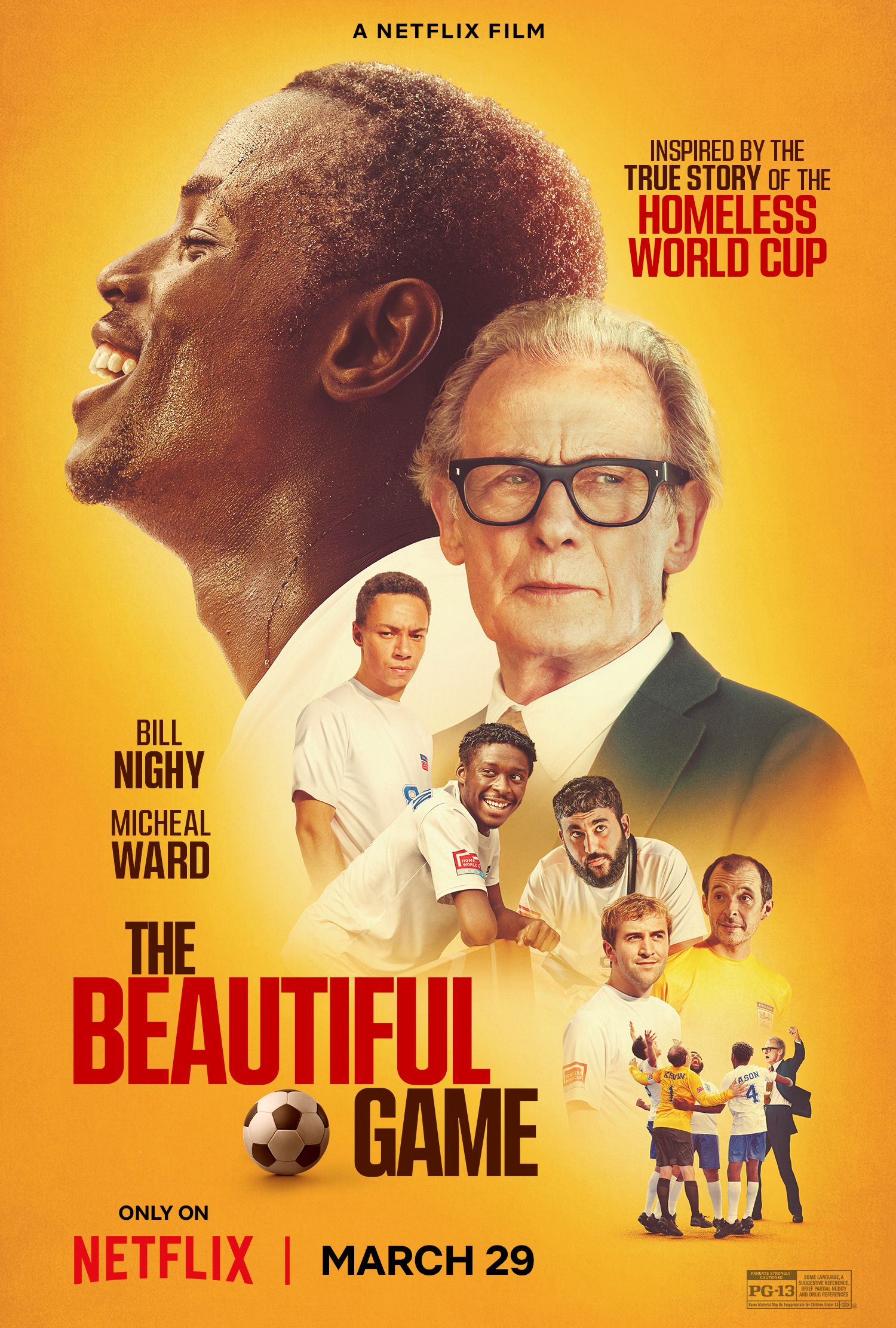 The Beautiful Game Review — Bill Nighy Lifts Up Netflix Sports Drama