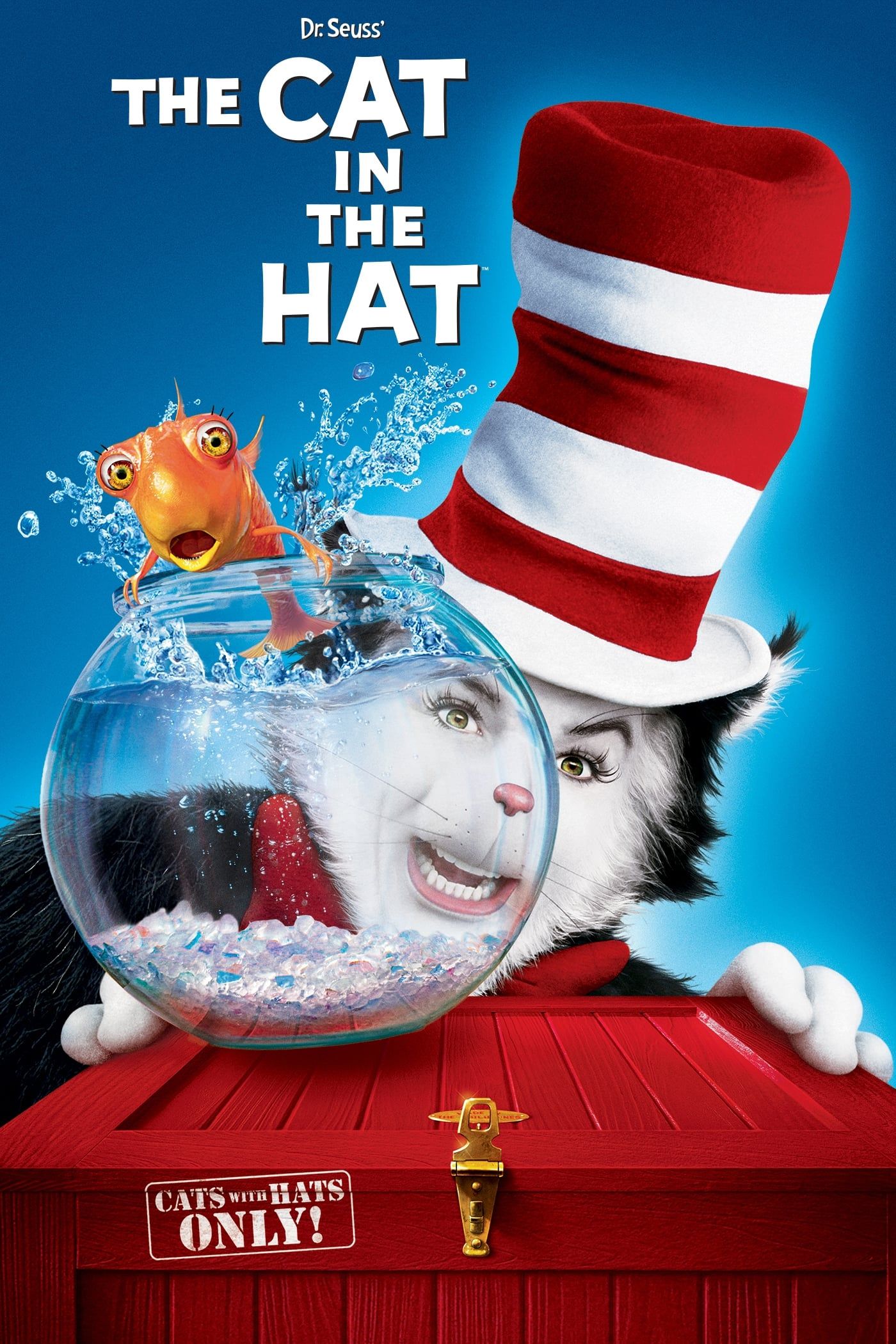 Cartel de la película ``El gato con sombrero'' (2003) protagonizada por Mike Myers.