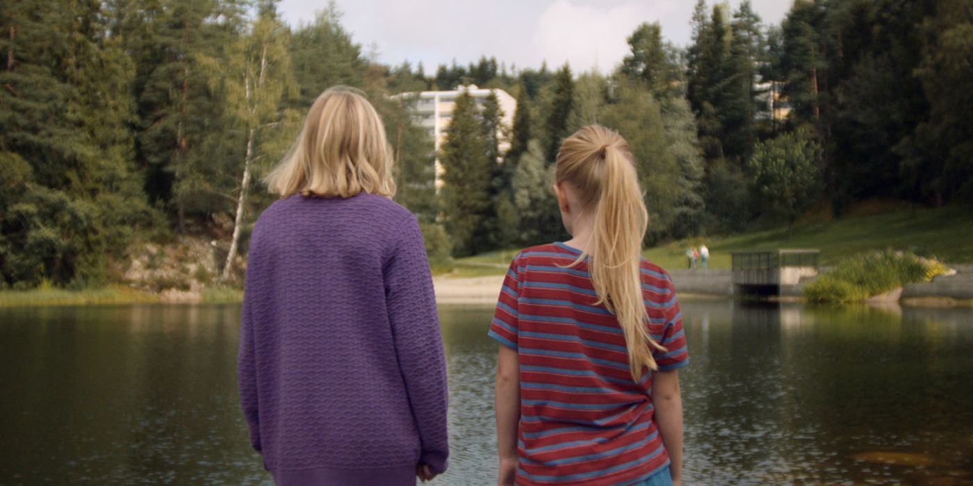 The Innocents 2021 two little girls looking at a lake