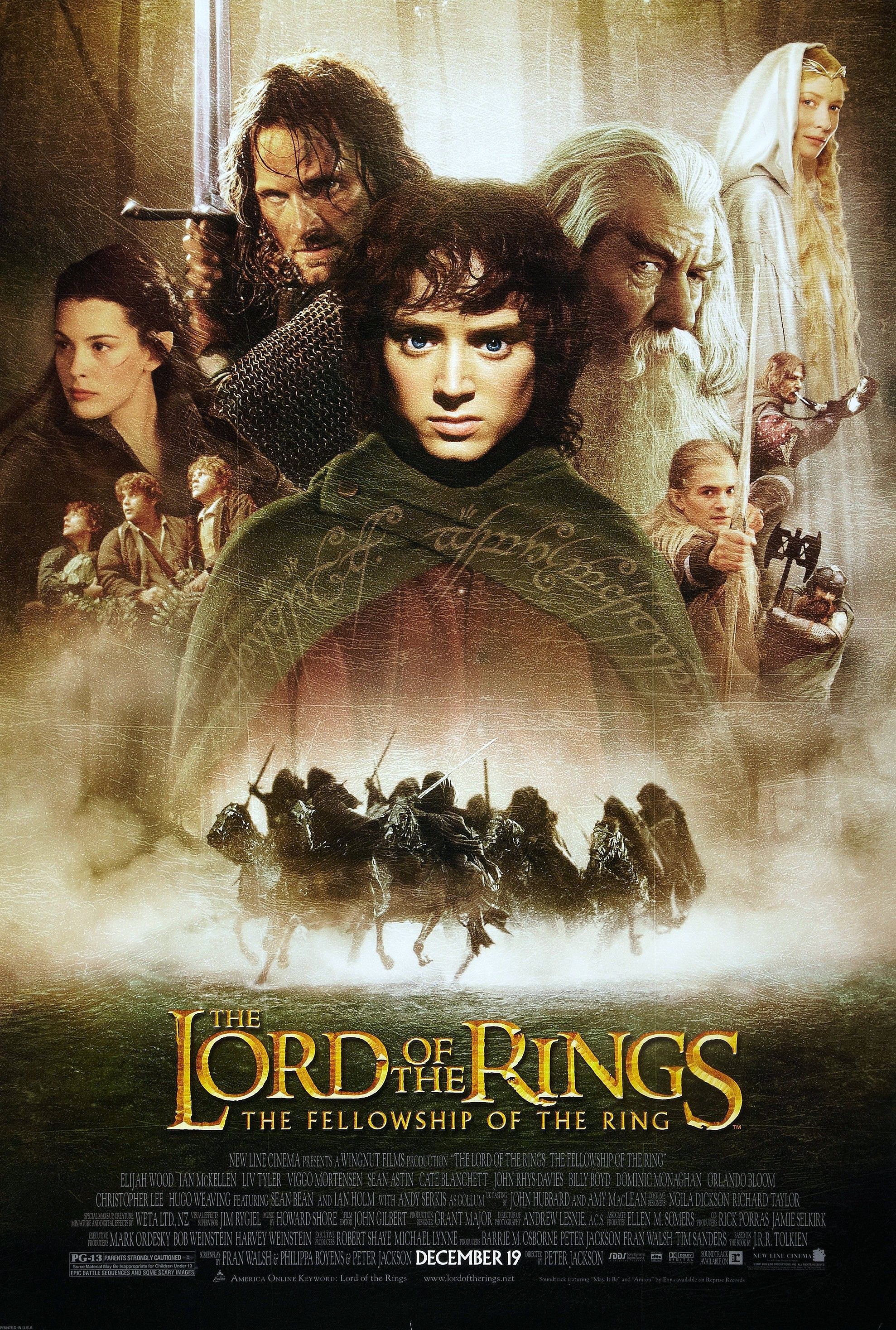 The Lord of the Rings The Fellowship of the Ring Film Poster