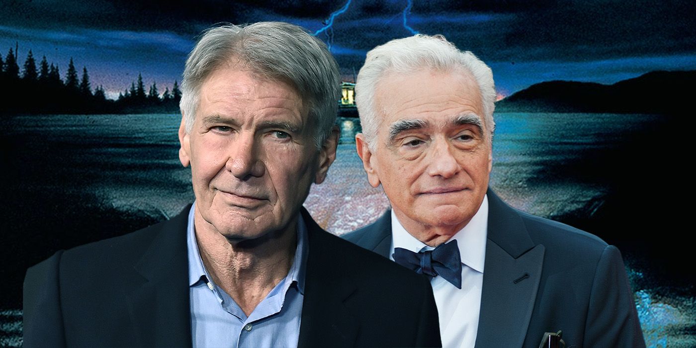 Custom image of Harrison Ford and Martin Scorsese against a Cape Fear-themed background
