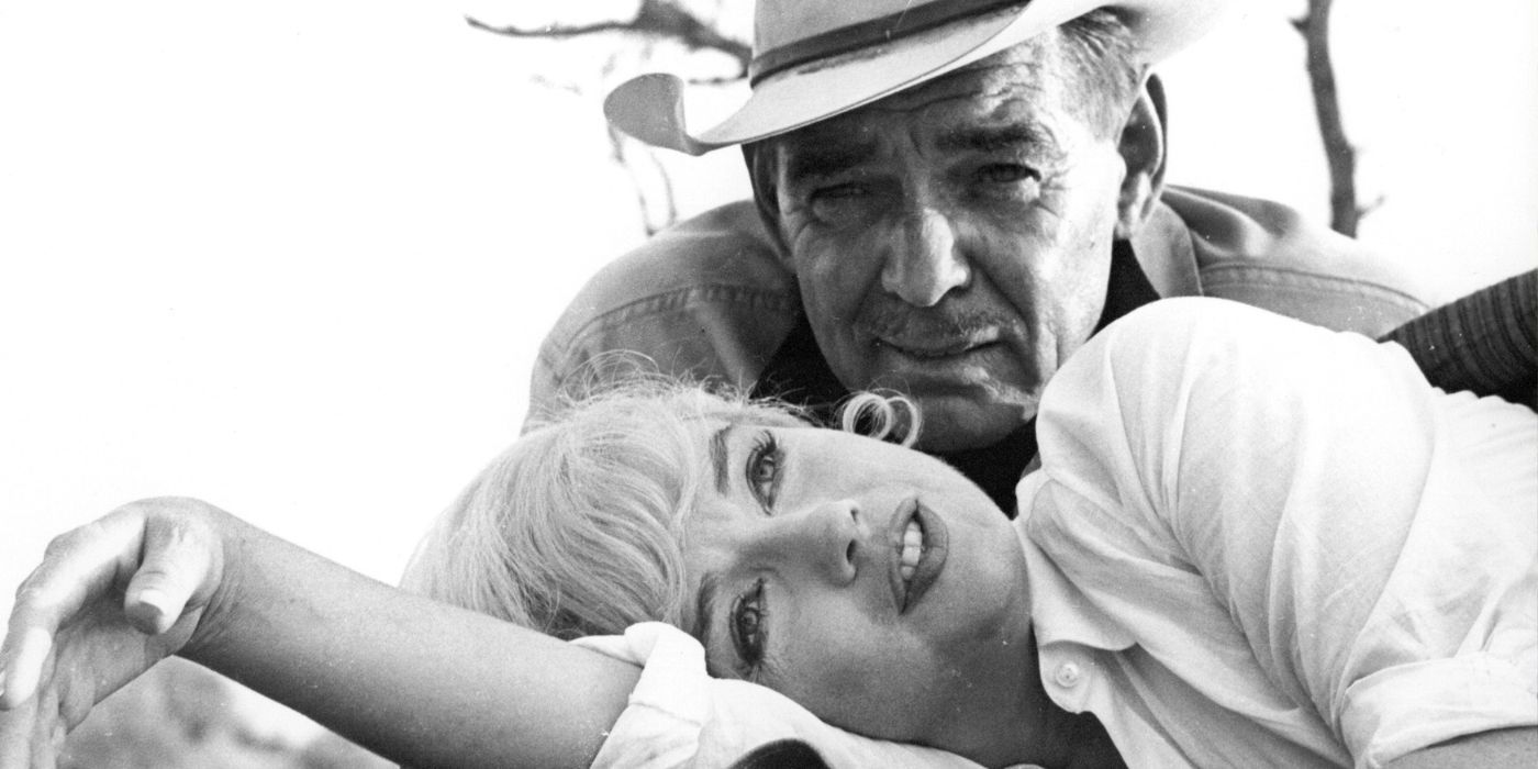Marilyn Monroe and Clark Gable in The Misfits