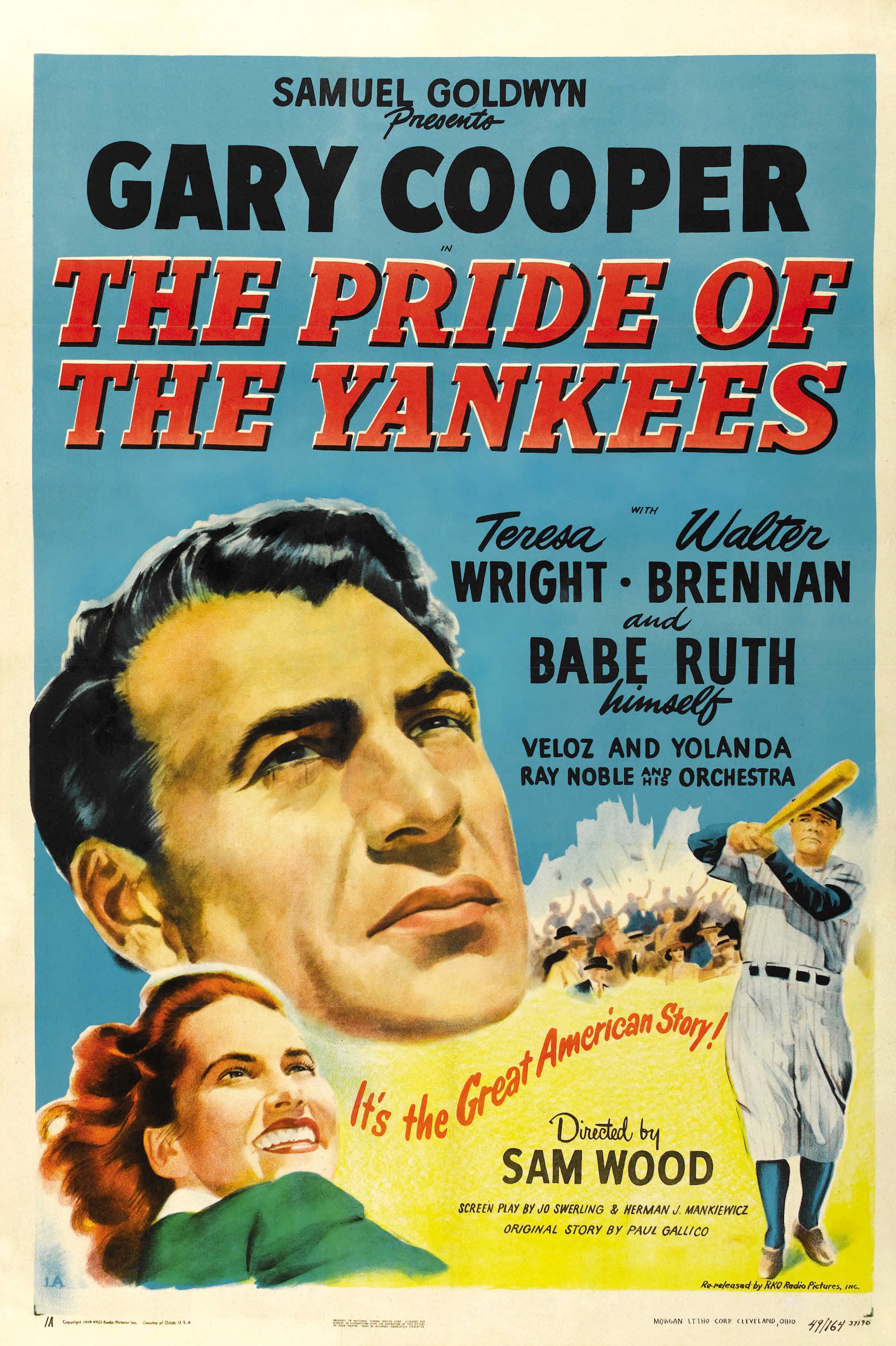 cartel de la película orgullo de los yankees