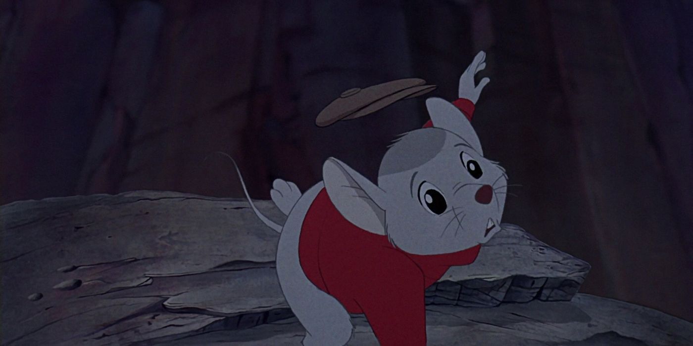 Bernard about to fall in The Rescuers Down Under