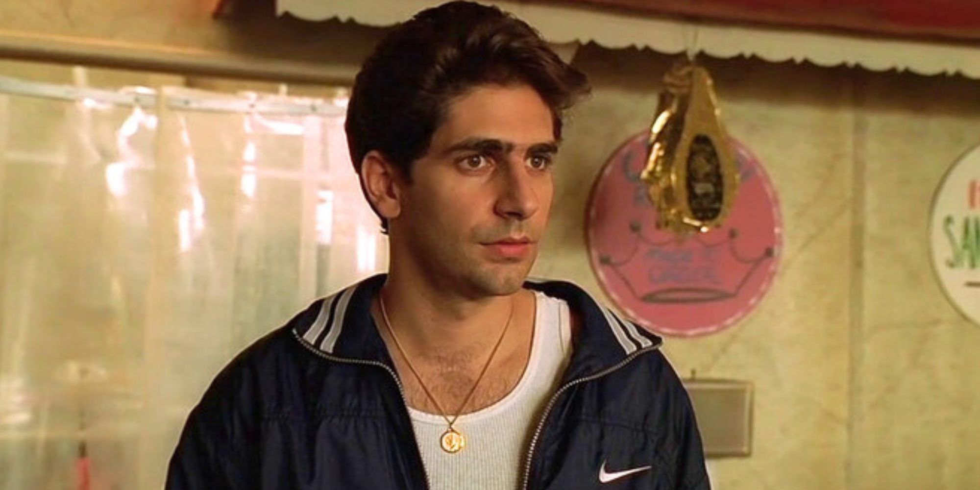 Michael Imperioli standing in Satriale in The Sopranos