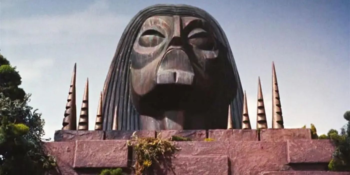 The Sphinx statue from the movie 'The Time Machine'