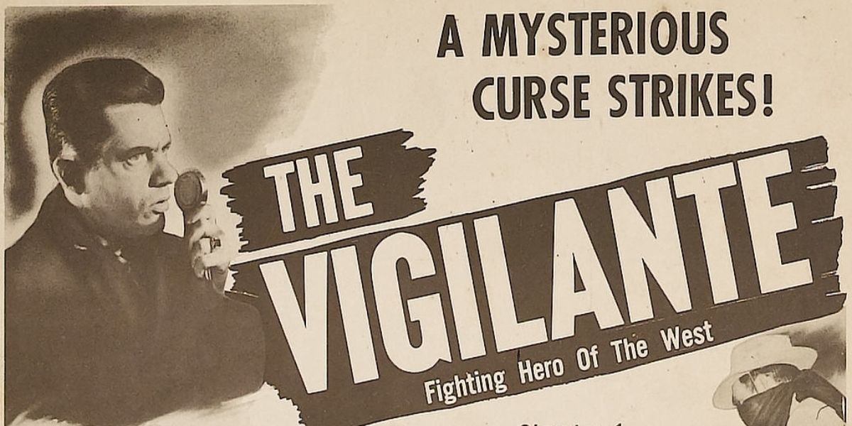 Lobby card for Ralph Byrd's The Vigilante: Fighting Hero of the West 