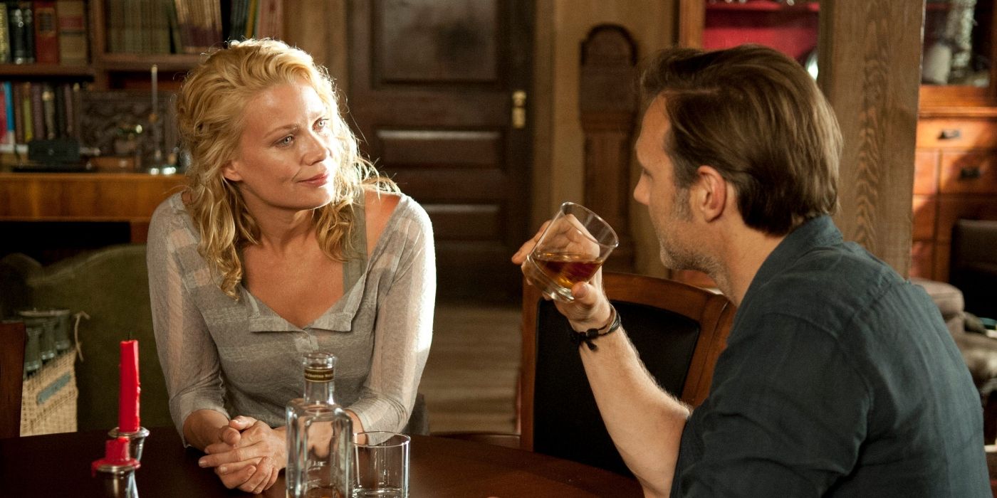 David Morrissey as The Governor and Laurie Holden as Andrea in The Walking Dead