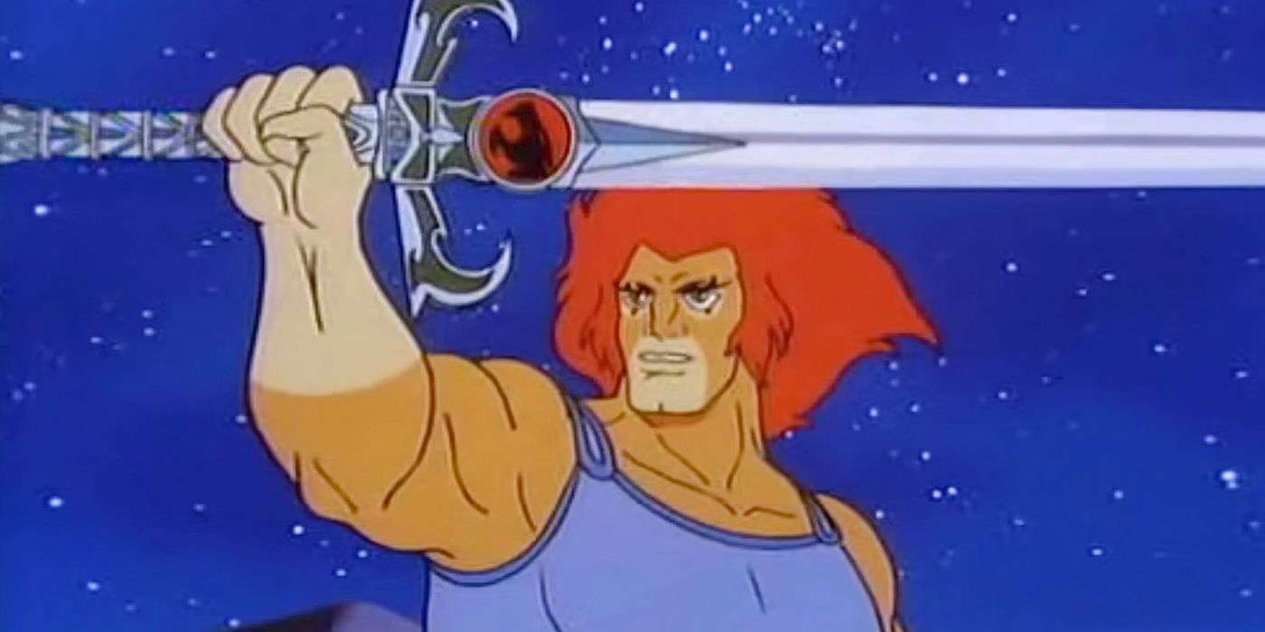 One of the main characters of Thundercats, wielding a sword 