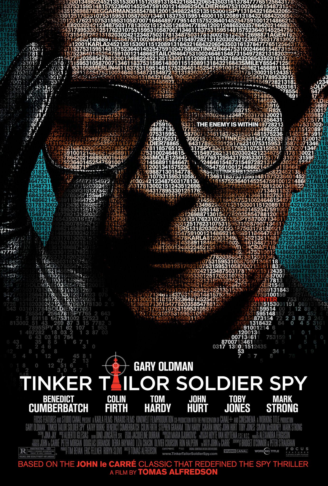 Gary Oldman in a poster for Tinker Tailor Soldier Spy