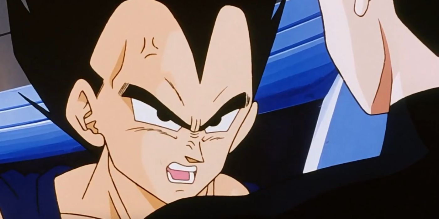 Vegeta yells at Gohan in Dragon Ball Z.