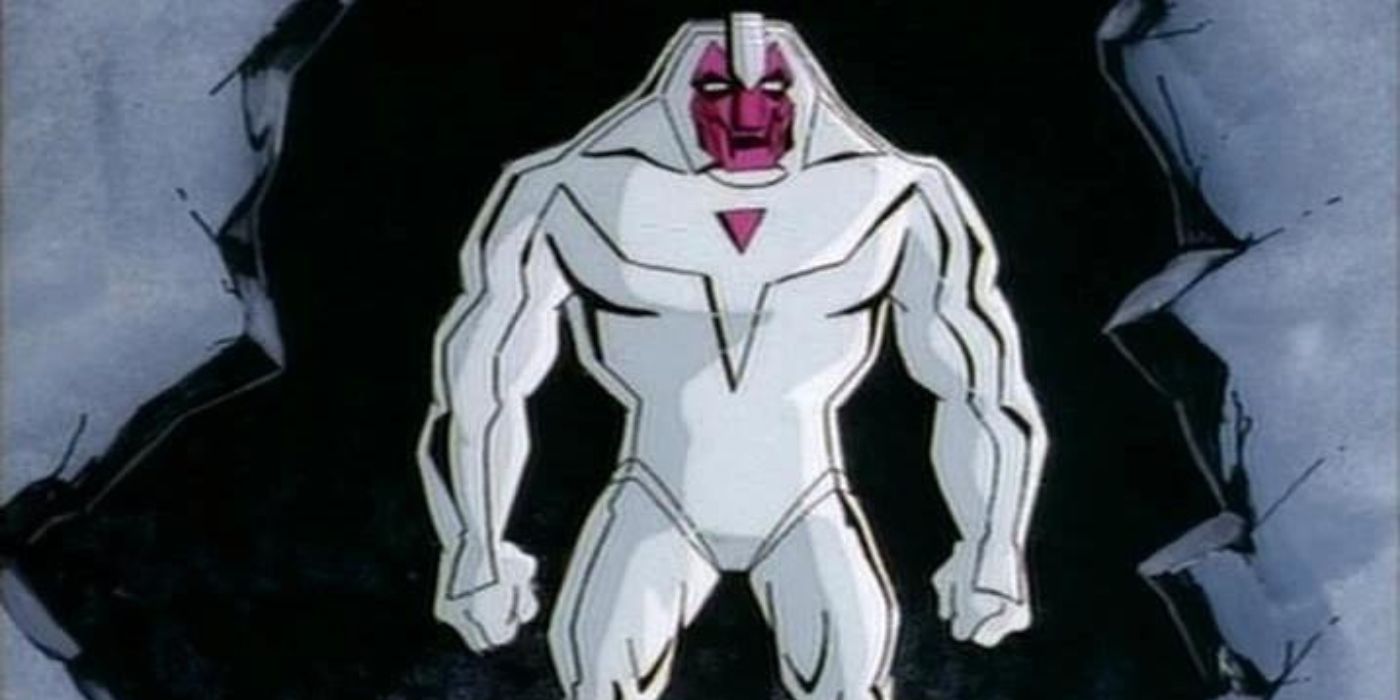 Nimrod breaking through a wall from X-Men: The Animated Series