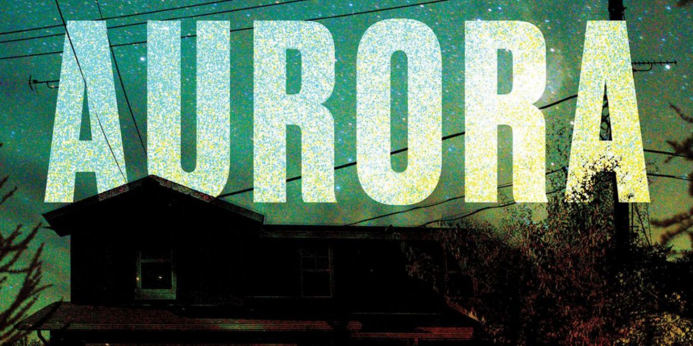 Block letters reading 'Aurora' over a house