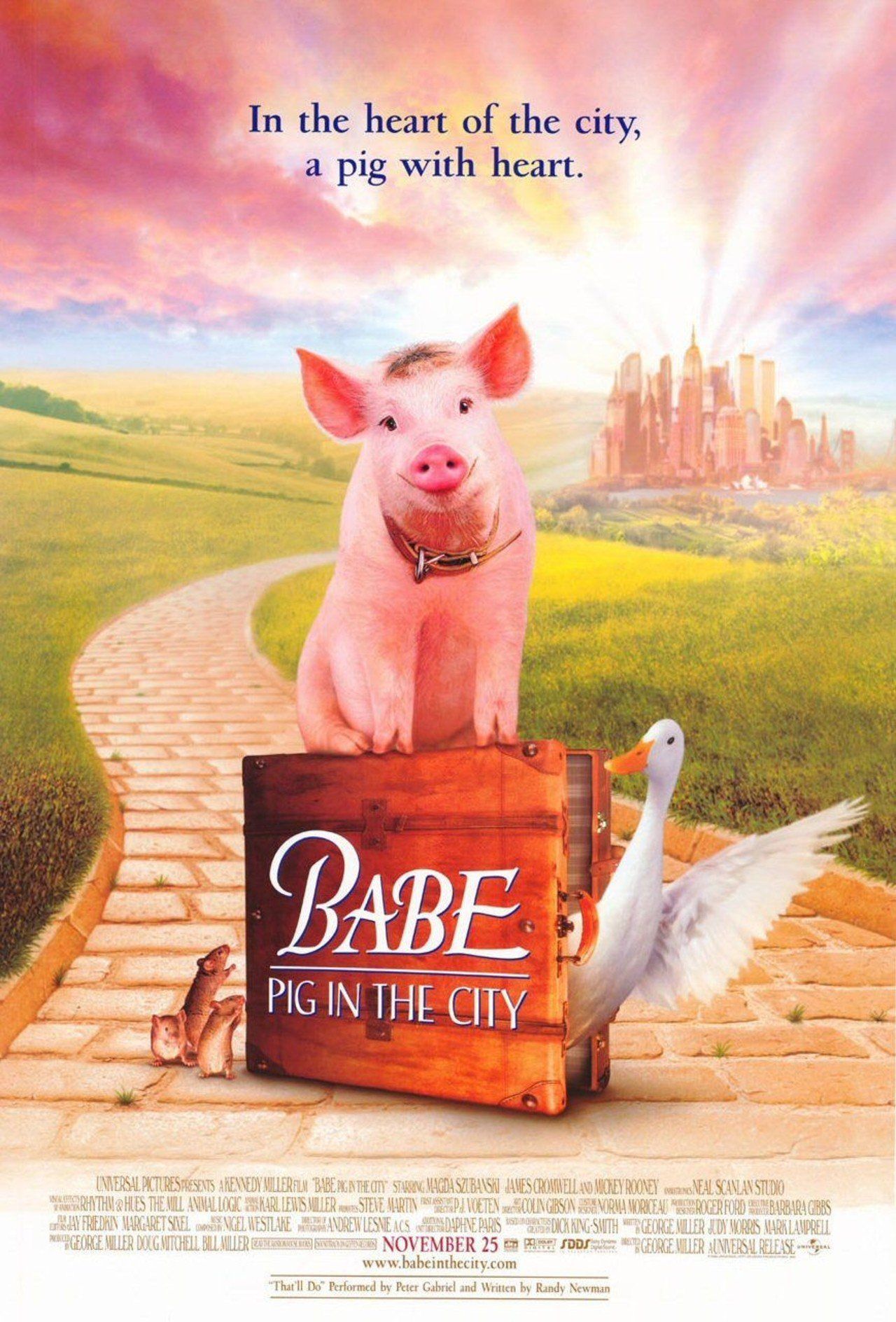 Babe Pig in the City Film Poster