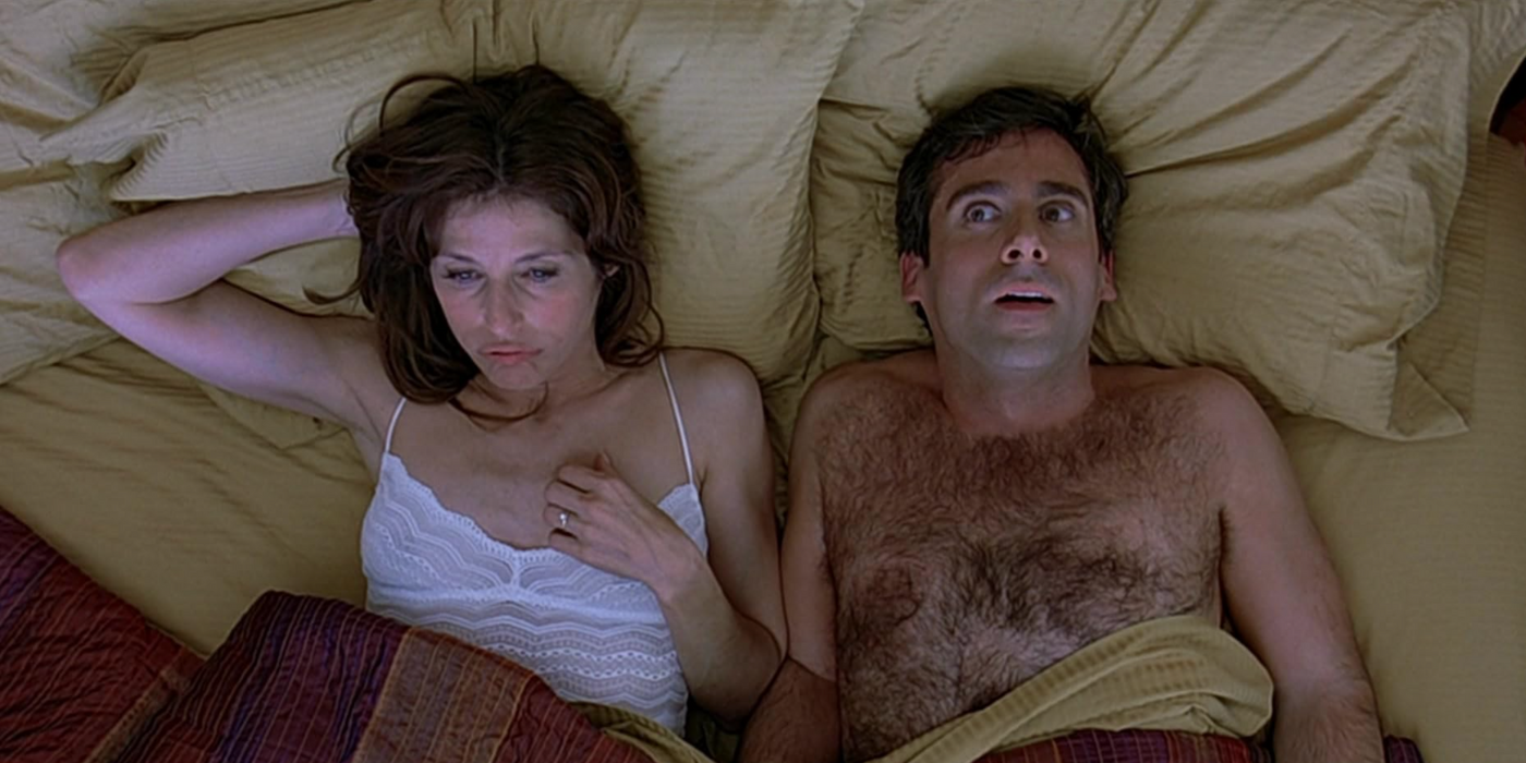 Catherine Keener and Steve Carell in The 40-Year-Old Virgin (2005)