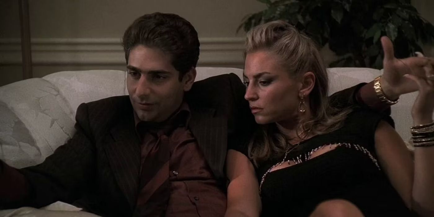 Christopher Moltisanti (Michael Imperioli) and Adriana La Cerva (Drea de Matteo) in The Sopranos