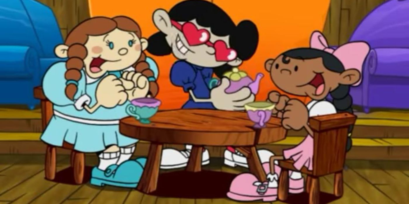 Numbuh 2, 1, and 5, after being affected by the girlifier