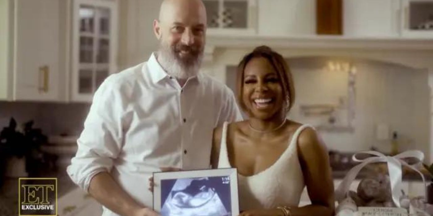 Candiace Dillard-Bassett and Chris Bassett announcing they are expecting a child.