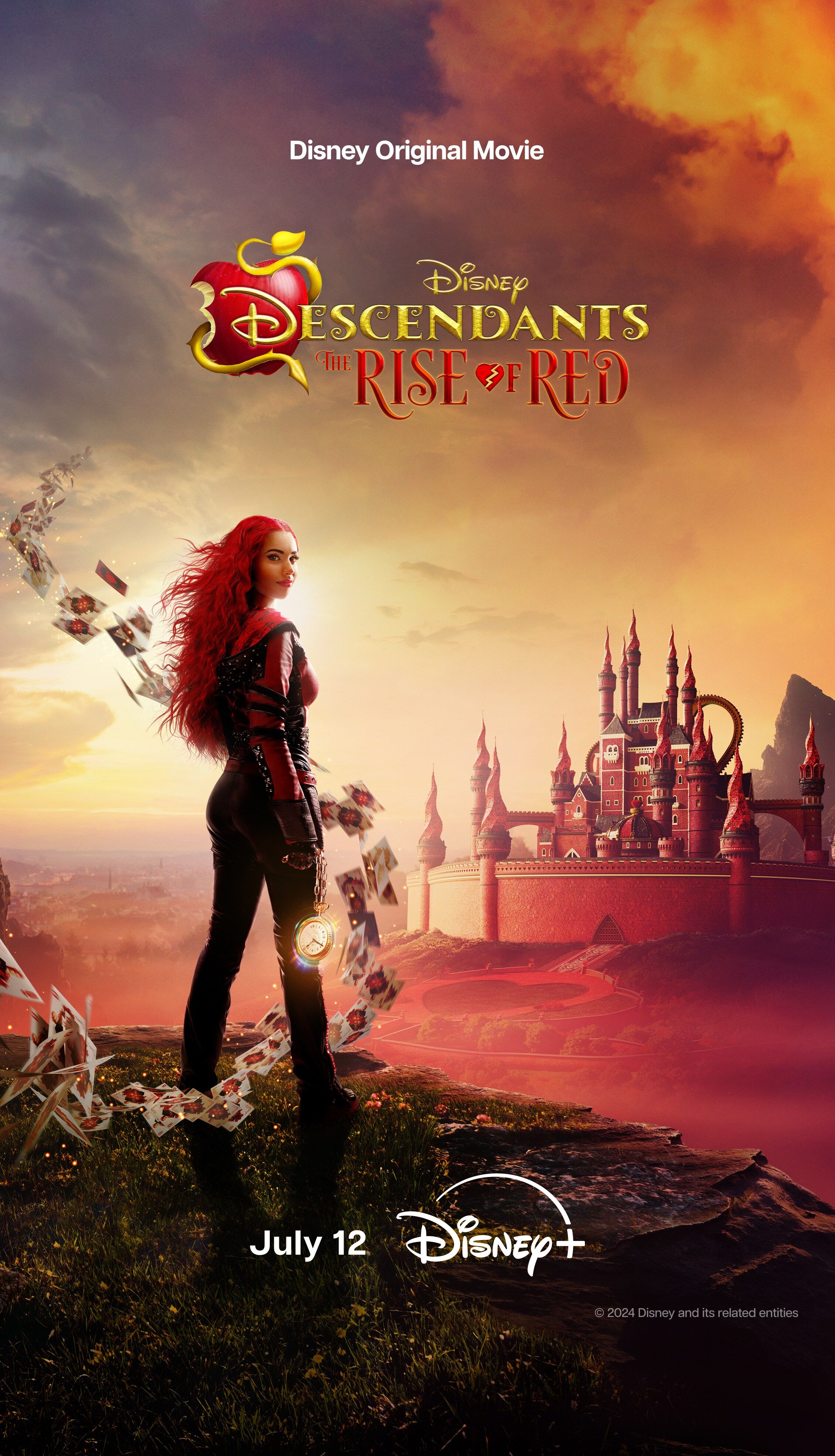 Descendants The Rise of Red Disney Plus Poster