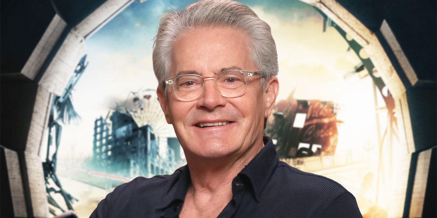 Custom image of Kyle MacLachlan against still from Fallout