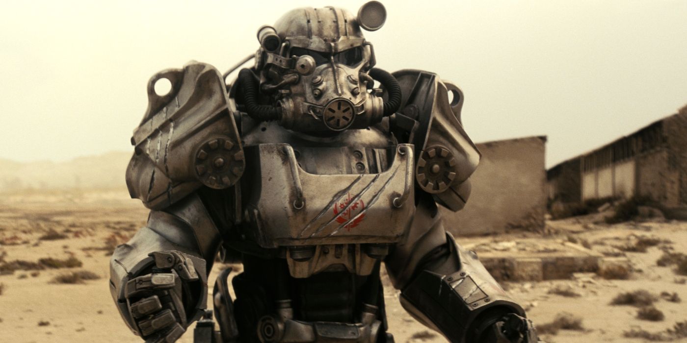 Maximus in a suit of power armor in Fallout Season 1