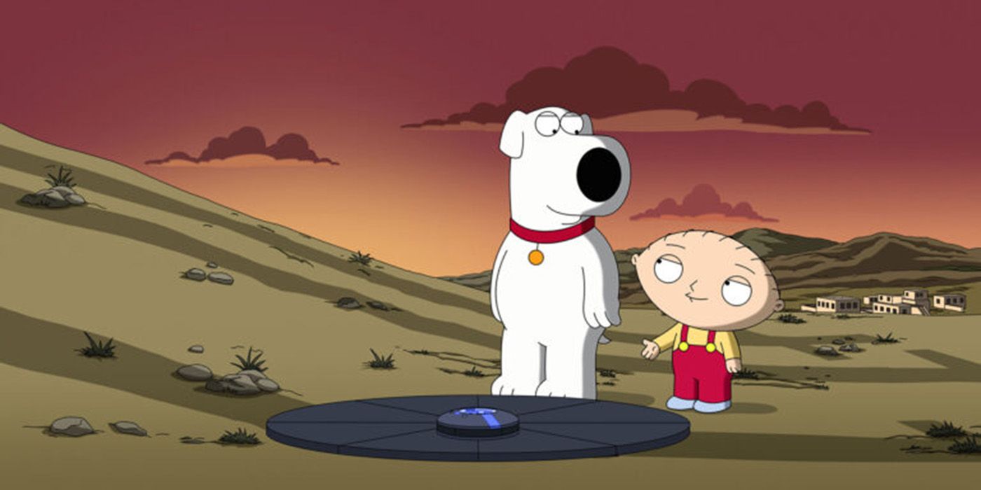 Brian and Stewie in 30 AD in the desert in Family Guy