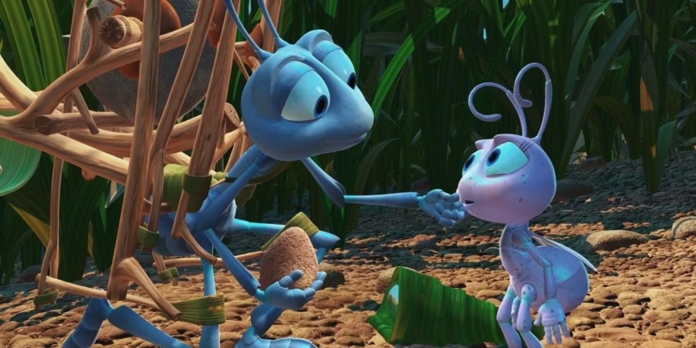 Flik and Dot in 'A Bug's Life' (1998)