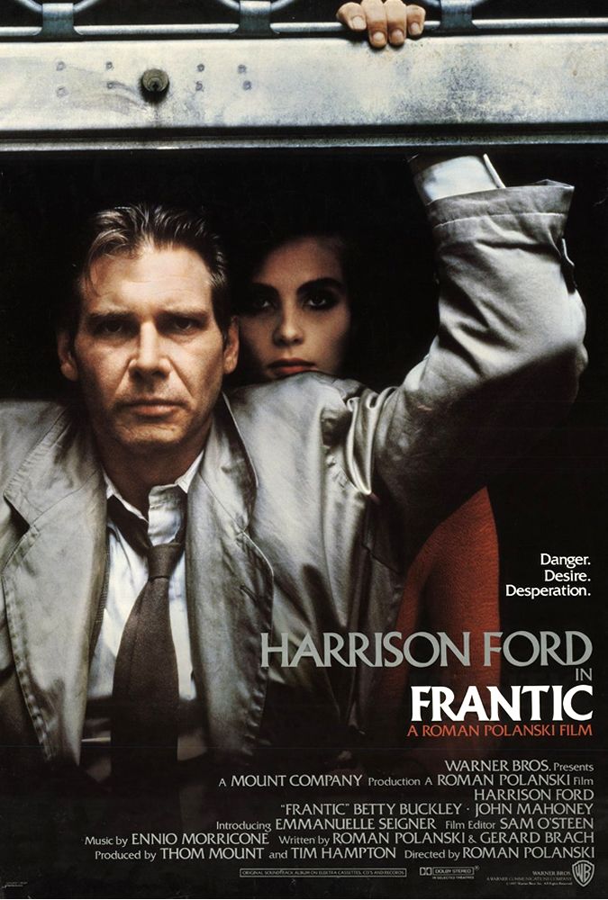 Frantic 1988 Film Poster