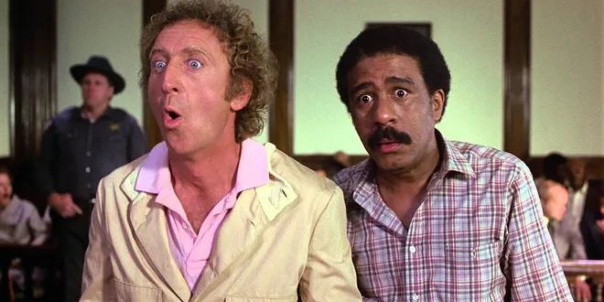 Skip and Harry looking surprised in Stir Crazy