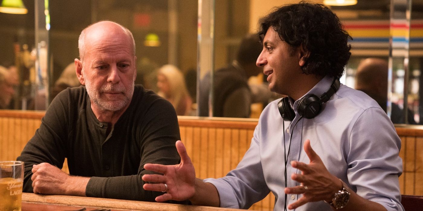 Bruce Willis y M. Night Shyamalan aparecen en el set de 'Glass'