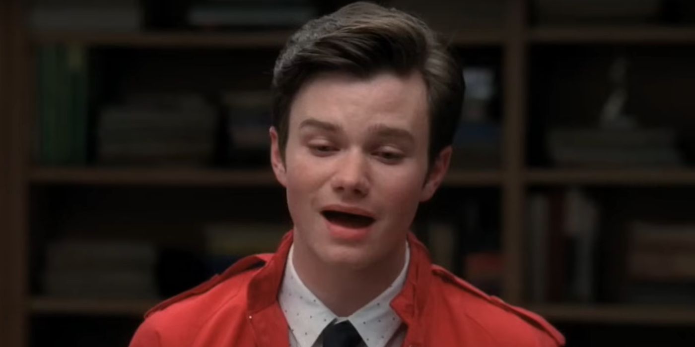 Chris Colfer as Kurt singing I Wanna Hold Your Hand in Glee